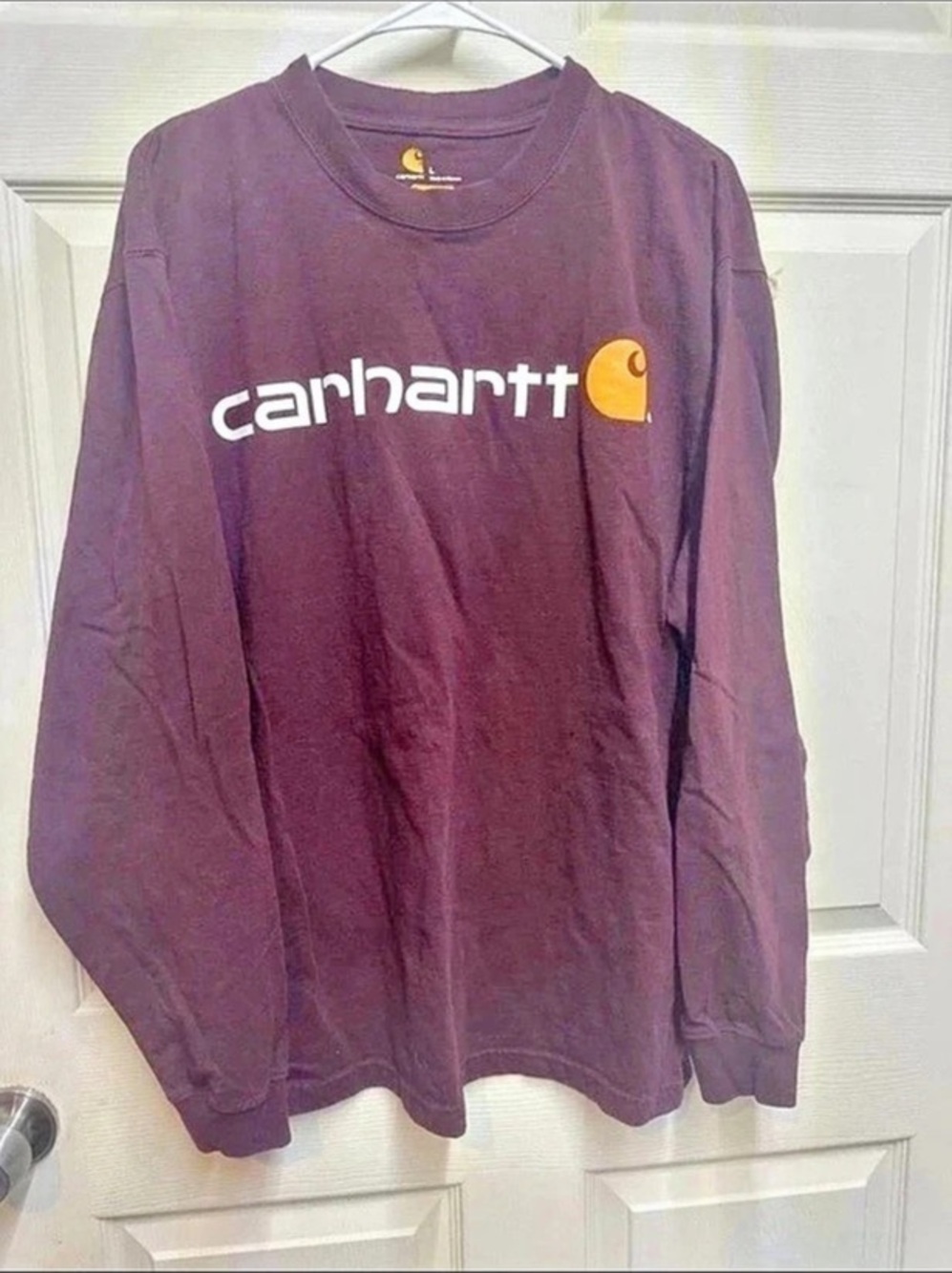 Carhartt Original Fit Long-Sleeve Logo Graphic T-Shirt Large